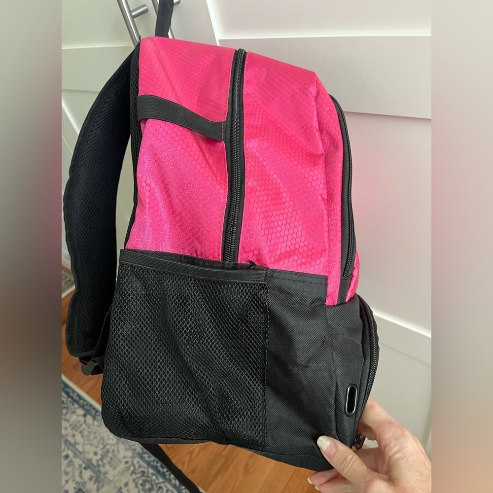 Girls soccer backpack, pink/black - Picture 12 of 15